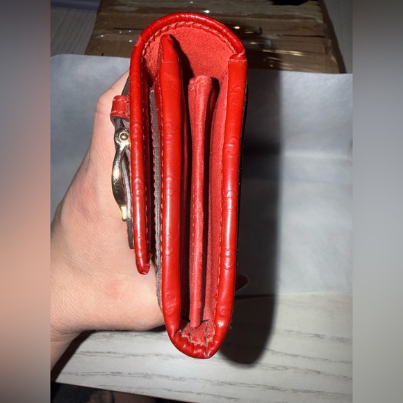Gucci Red Embossed Leather wallet - Picture 3 of 16